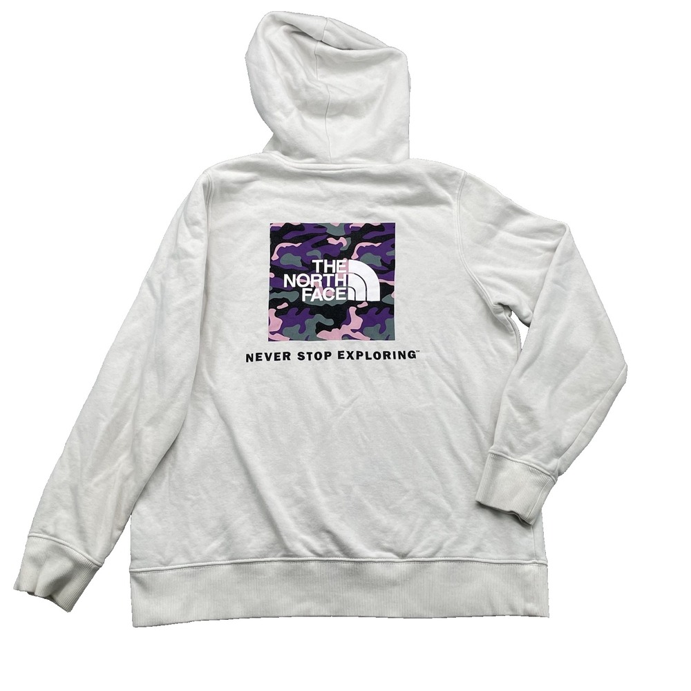 North Face Hoodie Womens Medium Camo Gorpcore Hike Travel Streetwear Skate Retro